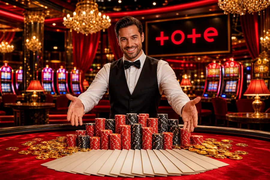Browse Tote Casino's selection of top slots and live dealer tables